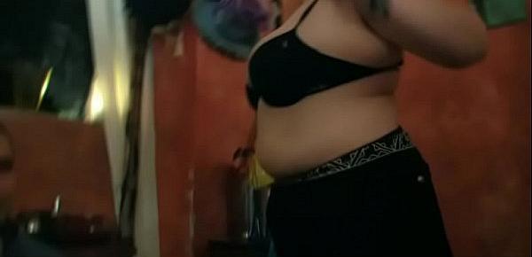  Chubby party girl get naked in the bbw bar
